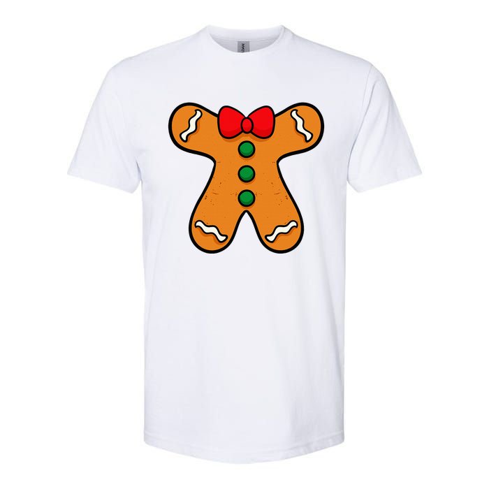 Gingerbread Man Body Costume For Halloween Or Christmas Softstyle CVC T-Shirt