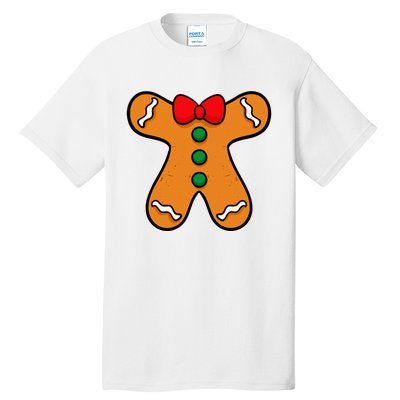 Gingerbread Man Body Costume For Halloween Or Christmas Tall T-Shirt