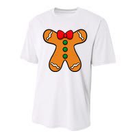 Gingerbread Man Body Costume For Halloween Or Christmas Performance Sprint T-Shirt