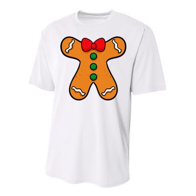 Gingerbread Man Body Costume For Halloween Or Christmas Performance Sprint T-Shirt