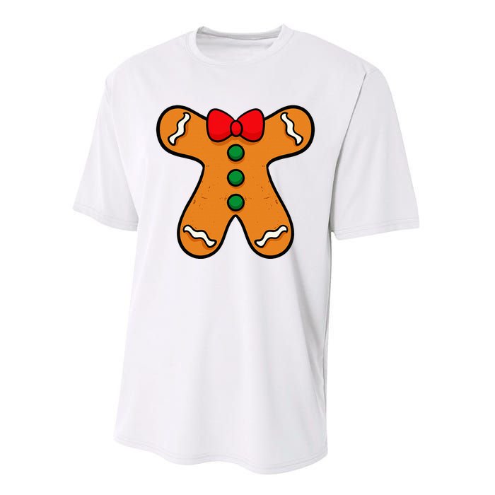 Gingerbread Man Body Costume For Halloween Or Christmas Performance Sprint T-Shirt