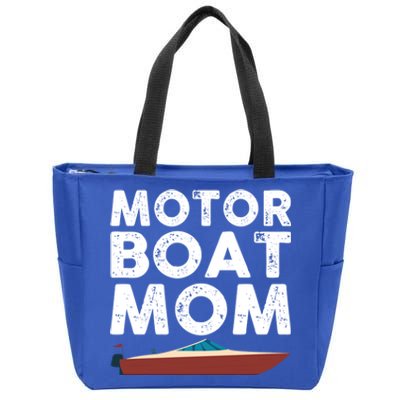 Great Motor Boat Mom Outfit Motorboat Gift Zip Tote Bag