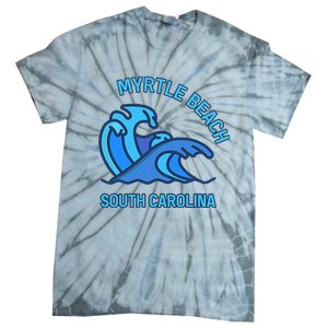 Graphic Myrtle Beach South Carolina Pocket Wave Souvenir Tie-Dye T-Shirt