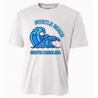 Graphic Myrtle Beach South Carolina Pocket Wave Souvenir Cooling Performance Crew T-Shirt