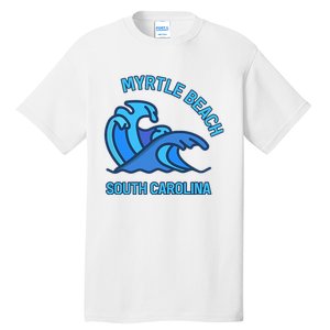 Graphic Myrtle Beach South Carolina Pocket Wave Souvenir Tall T-Shirt