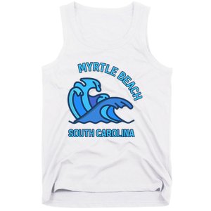 Graphic Myrtle Beach South Carolina Pocket Wave Souvenir Tank Top