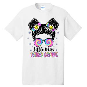 Groovy Messy Bun Third Grade Back To School Tall T-Shirt