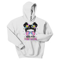 Groovy Messy Bun Third Grade Back To School Kids Hoodie