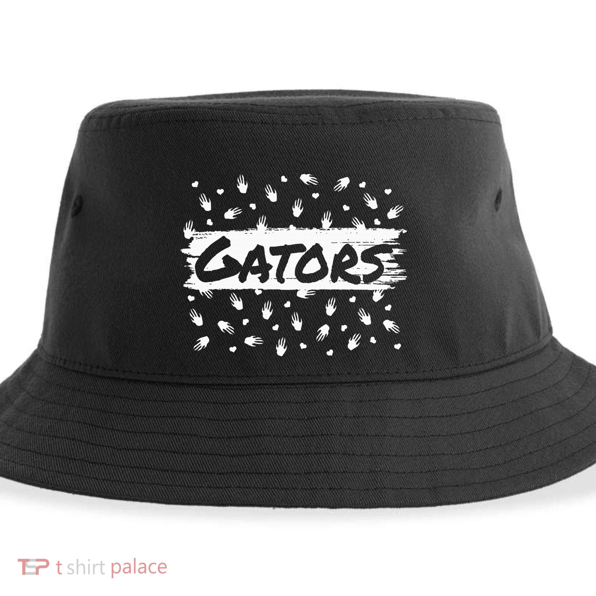 Gators Mascot Back To School Spirit Footprint Heart Leopard Sustainable Bucket Hat