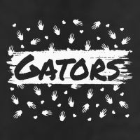 Gators Mascot Back To School Spirit Footprint Heart Leopard Adult Drive Performance Visor