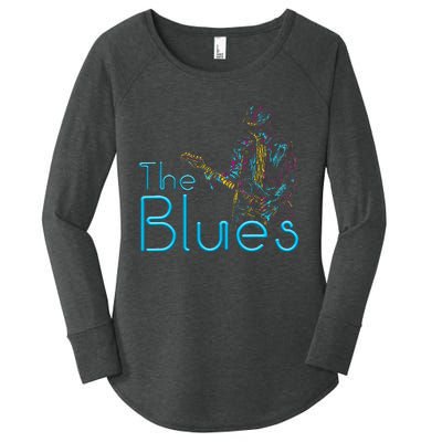 Guitarist Musician Blues Guitar Women's Perfect Tri Tunic Long Sleeve Shirt