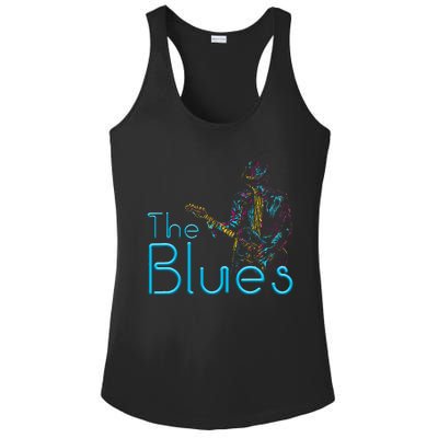 Guitarist Musician Blues Guitar Ladies PosiCharge Competitor Racerback Tank