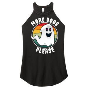 Ghost More Boos Please Halloween Women's Perfect Tri Rocker Tank