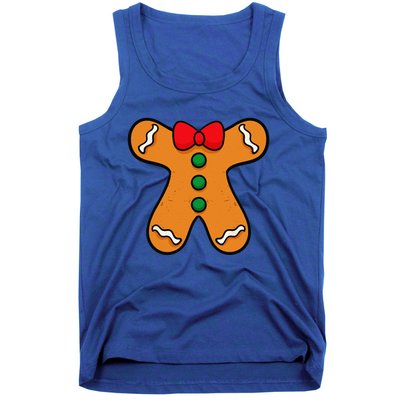 Gingerbread Man Body Costume For Halloween Or Christmas Tank Top