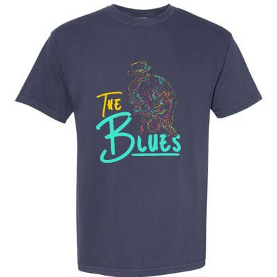 Guitarist Musician Blues Guitar Vintage Blues Music Lover Garment-Dyed Heavyweight T-Shirt