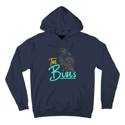 Guitarist Musician Blues Guitar Vintage Blues Music Lover Hoodie