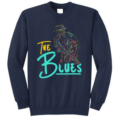 Guitarist Musician Blues Guitar Vintage Blues Music Lover Sweatshirt