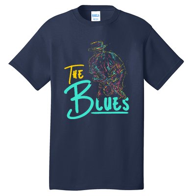 Guitarist Musician Blues Guitar Vintage Blues Music Lover Tall T-Shirt