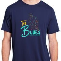 Guitarist Musician Blues Guitar Vintage Blues Music Lover Adult ChromaSoft Performance T-Shirt