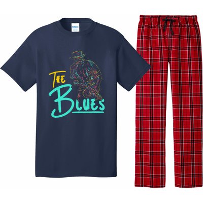 Guitarist Musician Blues Guitar Vintage Blues Music Lover Pajama Set