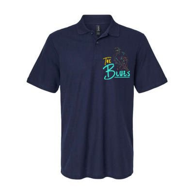 Guitarist Musician Blues Guitar Vintage Blues Music Lover Softstyle Adult Sport Polo