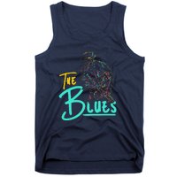 Guitarist Musician Blues Guitar Vintage Blues Music Lover Tank Top