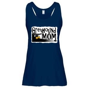 Greyhound Mom (Black) Ladies Essential Flowy Tank