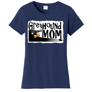 Greyhound Mom (Black) Women's T-Shirt