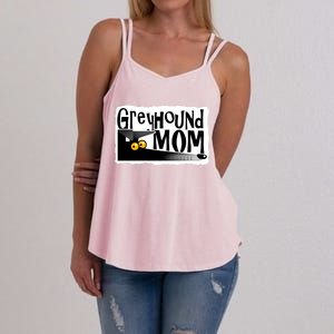 Greyhound Mom (Black) Women's Strappy Tank