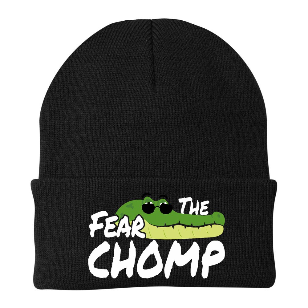 Gator Mascot Back To School Fear The Chomp Florida Game Beanie