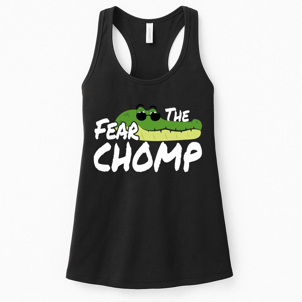 Gator Mascot Back To School Fear The Chomp Florida Game Womens Tank Top