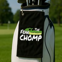 Gator Mascot Back To School Fear The Chomp Florida Game Golf Towel