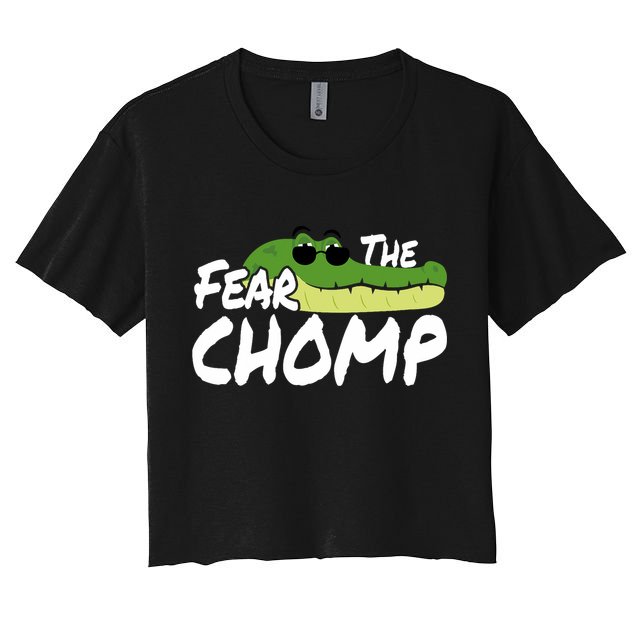 Gator Mascot Back To School Fear The Chomp Florida Game Crop Top
