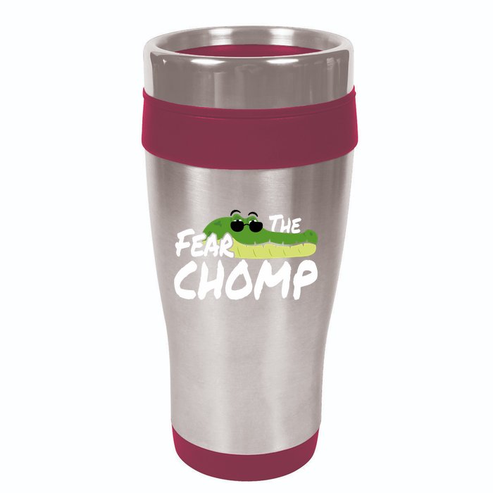 Gator Mascot Back To School Fear The Chomp Florida Game 16oz Travel Tumbler