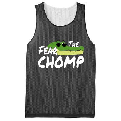 Gator Mascot Back To School Fear The Chomp Florida Game Mesh Reversible Basketball Jersey Tank