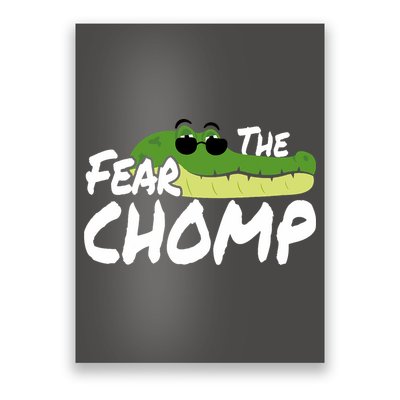 Gator Mascot Back To School Fear The Chomp Florida Game Poster