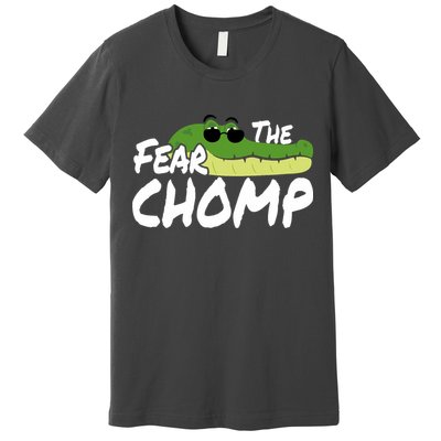 Gator Mascot Back To School Fear The Chomp Florida Game Premium T-Shirt