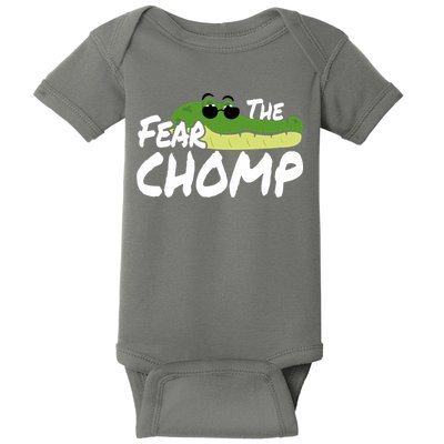 Gator Mascot Back To School Fear The Chomp Florida Game Baby Bodysuit