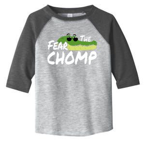 Gator Mascot Back To School Fear The Chomp Florida Game Toddler Fine Jersey T-Shirt