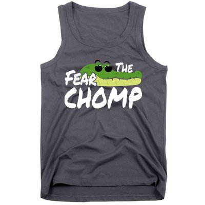 Gator Mascot Back To School Fear The Chomp Florida Game Tank Top