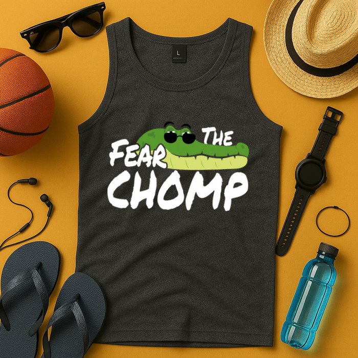 Gator Mascot Back To School Fear The Chomp Florida Game Tank Top