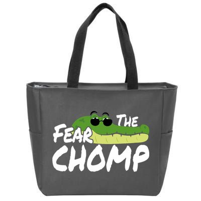 Gator Mascot Back To School Fear The Chomp Florida Game Zip Tote Bag