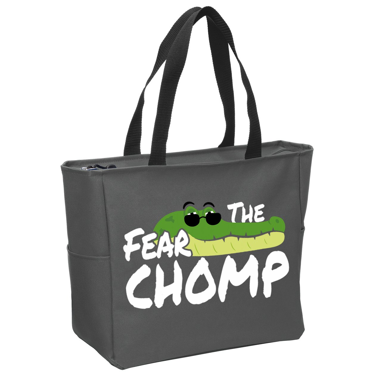 Gator Mascot Back To School Fear The Chomp Florida Game Zip Tote Bag