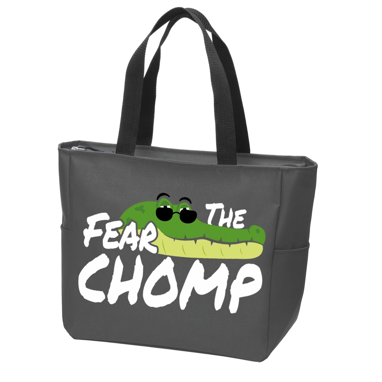 Gator Mascot Back To School Fear The Chomp Florida Game Zip Tote Bag