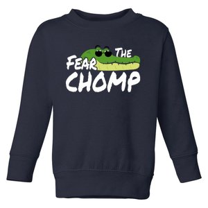 Gator Mascot Back To School Fear The Chomp Florida Game Toddler Sweatshirt