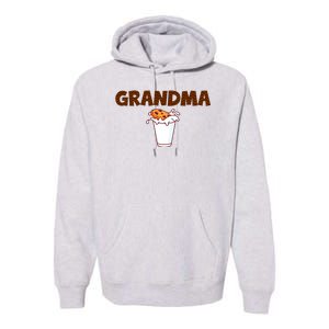 Grandma Milk Cookies Theme 1st Birthday Party Matching Premium Hoodie