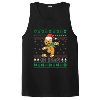 Gingerbread Man Cookie Ugly Sweater Oh Snap Christmas PosiCharge Competitor Tank