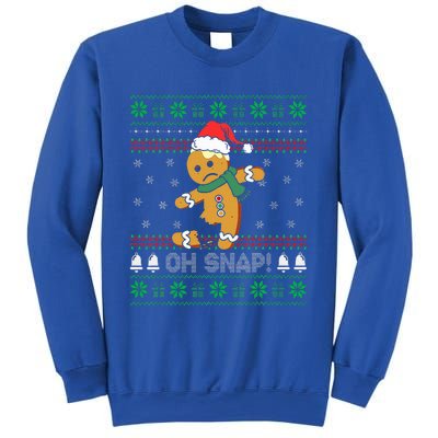 Gingerbread Man Cookie Ugly Sweater Oh Snap Christmas Sweatshirt