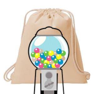 Gumball Machine Costume Halloween Kids Dress Up Drawstring Bag