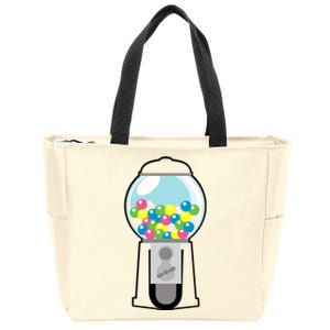 Gumball Machine Costume Halloween Kids Dress Up Zip Tote Bag